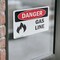 Signmission Gas Line Danger Sign, Vinyl Decal, 10in W x 7in L, 2PK OS-2PACK-DS-D-710-L-1272 - alternate 7